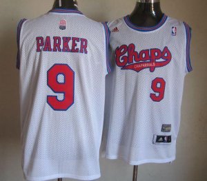 Jerseys Factory Cheap Spurs #9 Tony Parker White ABA Hardwood Cl
