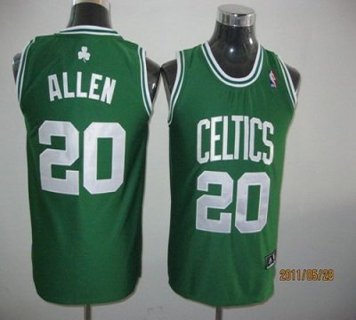 Jerseys Factory Cheap Celtics #20 Ray Allen Green Embroidered Yo