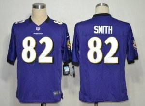Jerseys Factory Cheap Nike Ravens #82 Torrey Smith Purple Team C