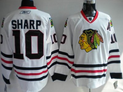 Jerseys Factory Cheap Blackhawks #10 Patrick Sharp Embroidered W