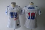 Jerseys Factory Cheap Giants #10 Eli Manning White 2011 Women's