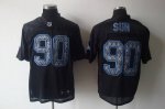 Jerseys Factory Cheap Sideline Black United Lions #90 Ndamukong