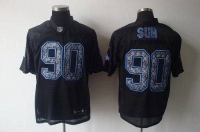 Jerseys Factory Cheap Sideline Black United Lions #90 Ndamukong