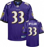 Jerseys Factory Cheap Ravens #33 Le'Ron McClain Purple Stitched