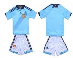 Jerseys Factory Cheap Spain Blank 2012/2013 Blue Away Kid Soccer