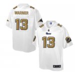Jerseys Factory Cheap Nike Rams #13 Kurt Warner White Men's NFL