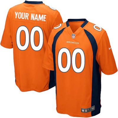 Jerseys Factory Cheap Nike Denver Broncos Customized Orange Embr