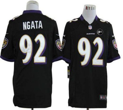Jerseys Factory Cheap Nike Ravens #92 Haloti Ngata Black Alterna