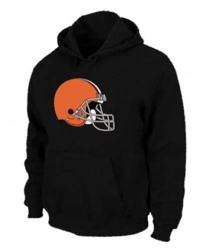 Jerseys Factory Cheap Cleveland Browns Logo Pullover Hoodie Blac