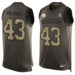 Jerseys Factory Cheap Nike Steelers #43 Troy Polamalu Green Men'