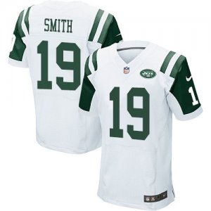 Jerseys Factory Cheap Nike Jets #19 Devin Smith White Men's Stit