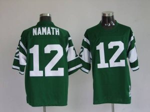 Jerseys Factory Cheap Mitchell and Ness Jets Joe Namath #12 Stit