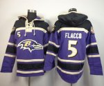 Jerseys Factory Cheap Nike Ravens #5 Joe Flacco Purple Sawyer Ho