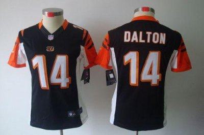 Jerseys Factory Cheap Nike Bengals #14 Andy Dalton Black Team Co
