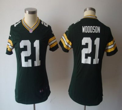 Jerseys Factory Cheap Nike Packers #21 Charles Woodson Green Tea