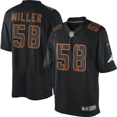 Jerseys Factory Cheap Nike Broncos #58 Von Miller Black Men's St