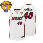 Jerseys Factory Cheap Heat #40 Udonis Haslem White Finals Patch