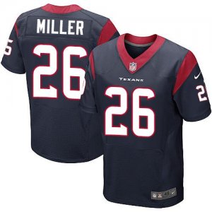 Jerseys Factory Cheap Nike Texans #26 Lamar Miller Navy Blue Tea