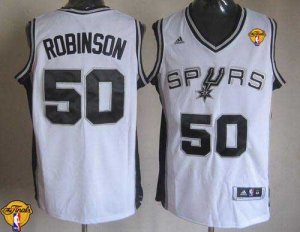 Jerseys Factory Cheap Revolution 30 Spurs #50 David Robinson Whi