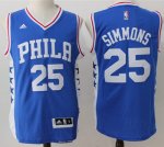 Jerseys Factory Cheap 76ers #25 Ben Simmons Blue Stitched NBA Je