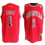 Jerseys Factory Cheap Latin Nights Bulls #1 Derrick Rose Red Emb