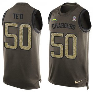 Jerseys Factory Cheap Nike Chargers #50 Manti Te'o Green Men's S