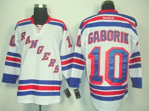 Jerseys Factory Cheap Rangers #10 Marian Gaborik White Embroider