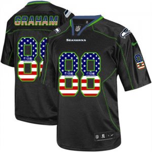 Jerseys Factory Cheap Nike Seahawks #88 Jimmy Graham Black Men's