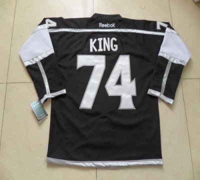 Jerseys Factory Cheap Kings #74 Dwight King Black Home Embroider