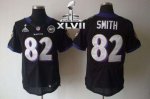Jerseys Factory Cheap Nike Ravens #82 Torrey Smith Black Alterna