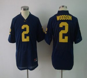 Jerseys Factory Cheap Wolverines #2 Charles Woodson Blue Embroid