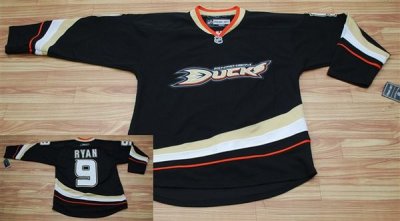 Jerseys Factory Cheap Ducks #9 Bobby Ryan Embroidered Black NHL