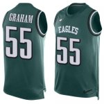 Jerseys Factory Cheap Nike Eagles #55 Brandon Graham Midnight Gr