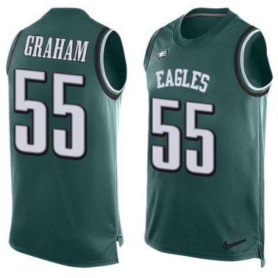 Jerseys Factory Cheap Nike Eagles #55 Brandon Graham Midnight Gr