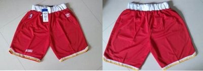 Jerseys Factory Cheap Houston Rockets Red Throwback NBA Shorts