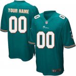 Jerseys Factory Cheap Nike Miami Dolphins Customized Aqua Green