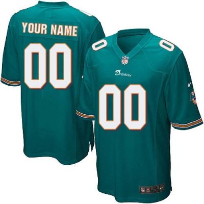 Jerseys Factory Cheap Nike Miami Dolphins Customized Aqua Green