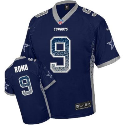 Jerseys Factory Cheap Nike Cowboys #9 Tony Romo Navy Blue Team C