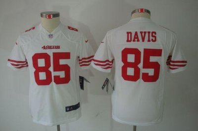 Jerseys Factory Cheap Nike 49ers #85 Vernon Davis White Youth Em