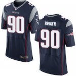 Jerseys Factory Cheap Nike Patriots #90 Malcom Brown Navy Blue T