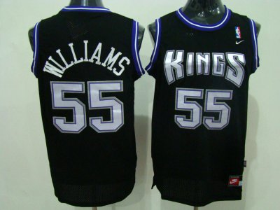 Jerseys Factory Cheap Kings #55 Jason Williams Stitched Black NB