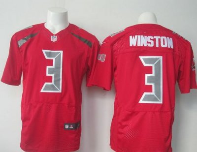 Jerseys Factory Cheap Nike Buccaneers #3 Jameis Winston Red Men'
