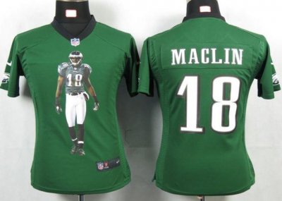 Jerseys Factory Cheap Nike Eagles #18 Jeremy Maclin Midnight Gre