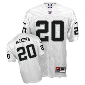 Jerseys Factory Cheap Nike Raiders #20 Darren McFadden White Sti