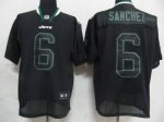 Jerseys Factory Cheap Jets #6 Mark Sanchez Lights Out Black Stit