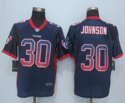 Jerseys Factory Cheap Nike Texans #30 Kevin Johnson Navy Blue Te
