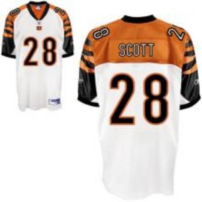 Jerseys Factory Cheap Bengals #28 Scott Bernard White Stitched N