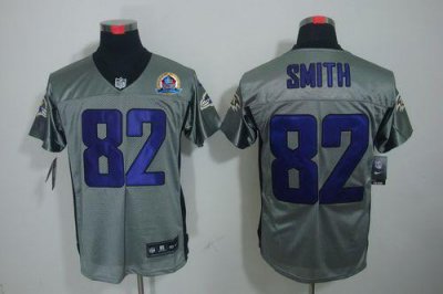 Jerseys Factory Cheap Nike Ravens #82 Torrey Smith Grey Shadow W