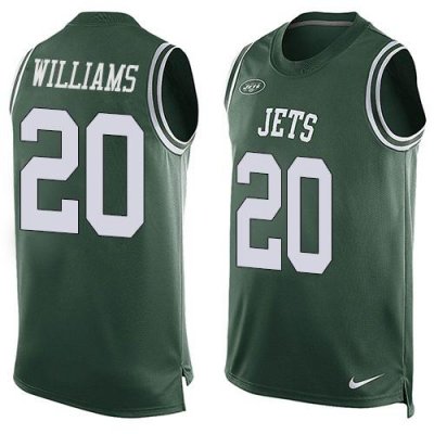 Jerseys Factory Cheap Nike Jets #20 Marcus Williams Green Team C