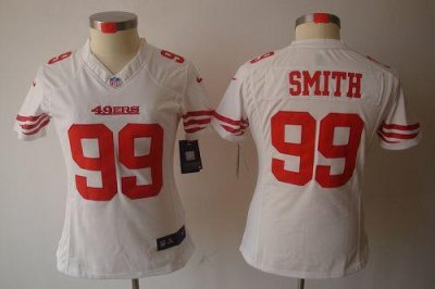 Jerseys Factory Cheap Nike 49ers #99 Aldon Smith White Women's E